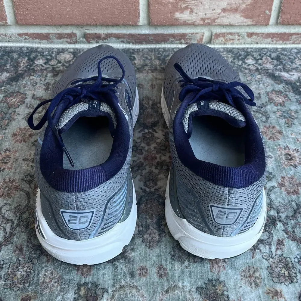 Brooks Beast 20 / Mens Size 12 / Gray Navy Peacoat Running Shoes 1103271D491